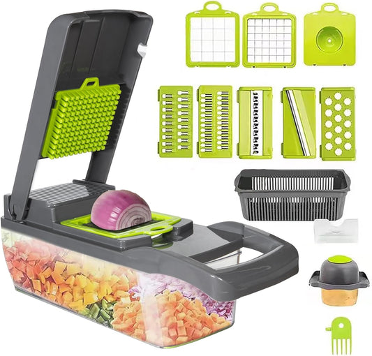 Purilite Select 8-in-1 Vegetable Chopper Slice Smarter, Cook Faster