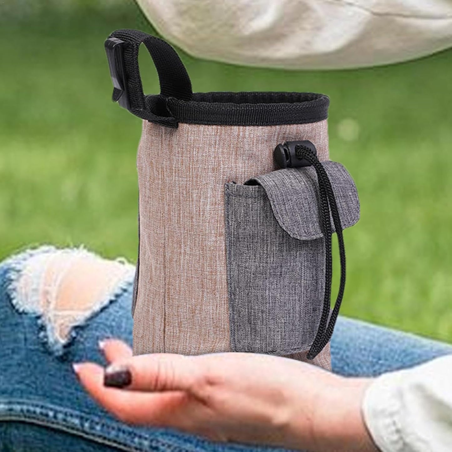 Dog Treat Pouch Bag | Portable Dog Treat Snack Bag Pouch | Dog Treat Carrier Holder, Treat Storage Holder for Travel Dog Walking Puppy Training