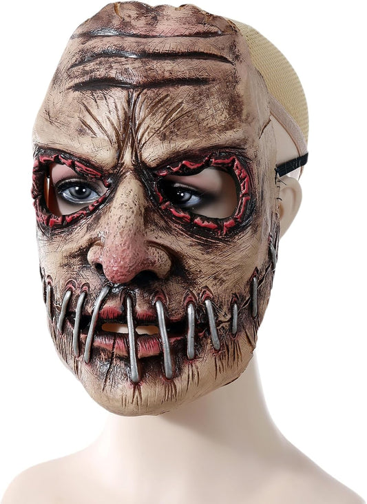 Halloween Horror Mask, Supersoft Creepy Scary Fancy Mask for The Evil Demon Cosplay, Costume