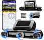 AZDOME M660 360° 4 Channel Dash Cam, Built-in 128GB eMMC, 2K+1080P*3 Dashcam Front and Rear Inside Left Right, Voice Control, 5G WiFi Dash Camera for Cars with 4 Adjustable Lenses, IR Night Vision