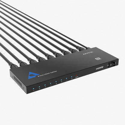HDMI Splitter 1 in 4 Out,Arvitek 1x4 HDMI Splitter,4K@30Hz,Duplicates 1 Source to 4 Displays Simultaneously,for Laptop/Xbox/PS4/TV/Monitor,Metal Housing,Plug & Play (Mirror Only)