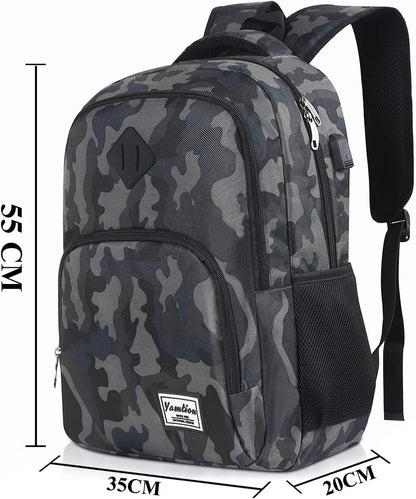 Backpack for Teen Girls,Boys School Backpack for Women with USB,College Backpack,Big Flower