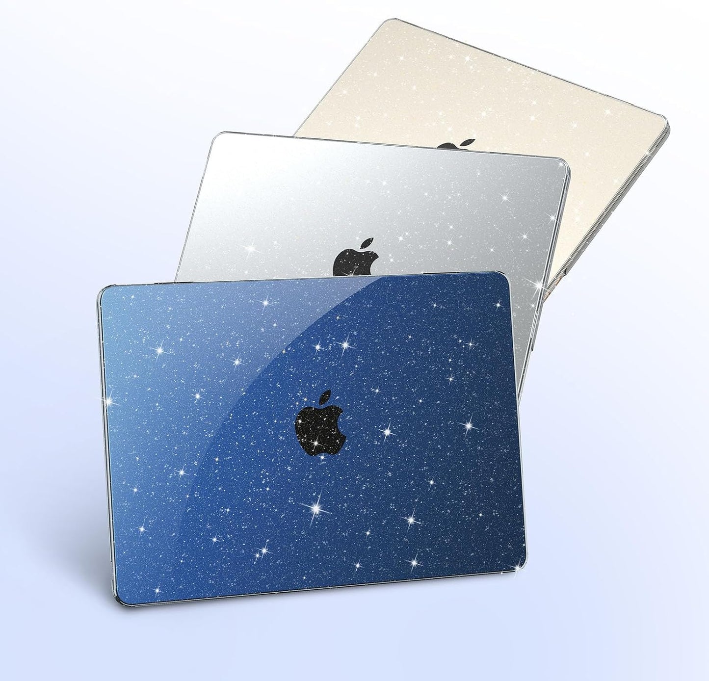 EooCoo Case Compatible with MacBook Air 13 inch M4 M3 M2 2025-2022 A3240 A3113 A2681, 13.6" Hard Case Cover & TPU Keyboard Skin & Screen Protector for Laptop Air 13.6 inch - Crystal Clear