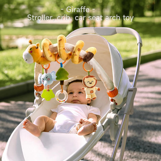TUMAMA Baby Stroller Arch Toy,Portable Baby Mobile for Bassinet,Car Seat Crib Accessories Travel Activity Arch for Babies Infants 0-12 Months