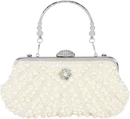 DTGN Clutch Purse Evening Clutch Bag Handbag Cross Body Bag for Women Formal Wedding Club
