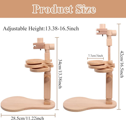 Purilite Select Adjustable Beech Wood Embroidery Hoop Stand