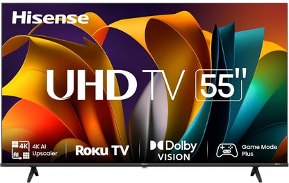 Hisense 58R63N-58 inch 4K UHD HDR LED Roku Smart TV-2024