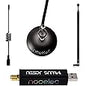 NooElec NESDR Nano 2+ Tiny Black RTL-SDR USB Set (RTL2832U + R820T2) with Ultra-Low Phase Noise 0.5PPM TCXO & MCX Antenna. Software Defined Radio, DVB-T and ADS-B Compatible, ESD Safe