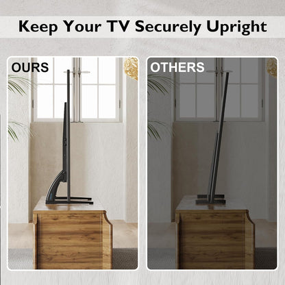 GPlus+ Universal Table Top TV Stand for Most 23 to 75 inch LCD LED Plasma Flat Screen TVs, TV Base Height Adjustable Leg Stand Holds up to 88 lbs/40Kg, VESA up to 800x600mm, LDT03-26L