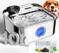 oneisall 10L Dog Water Fountain for Large Dogs (with 6 Filters) Deeper & Wider Drinking Area, Visualization Window & Triple Filtration,304 Stainless Steel Dog Water Bowl Dispenser
