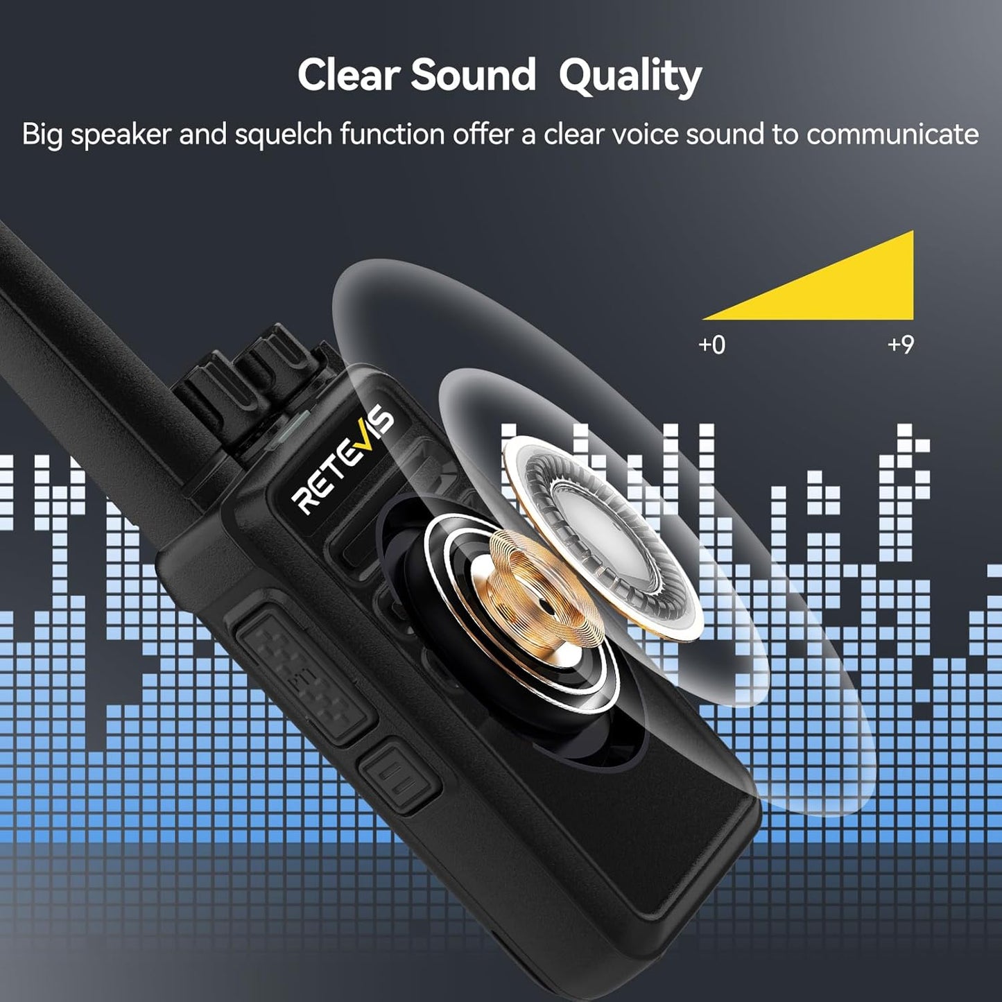 Retevis RT68H 2 Way Radios Long Range with 10 Way Charger,Walkie Talkies Rechargeable for Adults,Easier Charging,Easier Management,LED Display, Keypad Lock,Hands Free Compact Walkie Talkie (10 Pack)