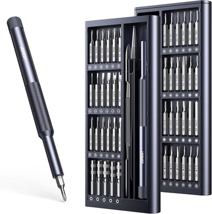 JOREST 50-in-1 Precision Screwdriver Set – Magnetic Repair Tool Kit with Security Torx, S2 Steel Bits, Aluminum Handle - PuriLite