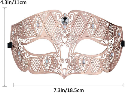 Coddsmz 2 Pack Set Masks Masquerade Ball Halloween Costumes Mardi Gras Party Mask For Men and Women