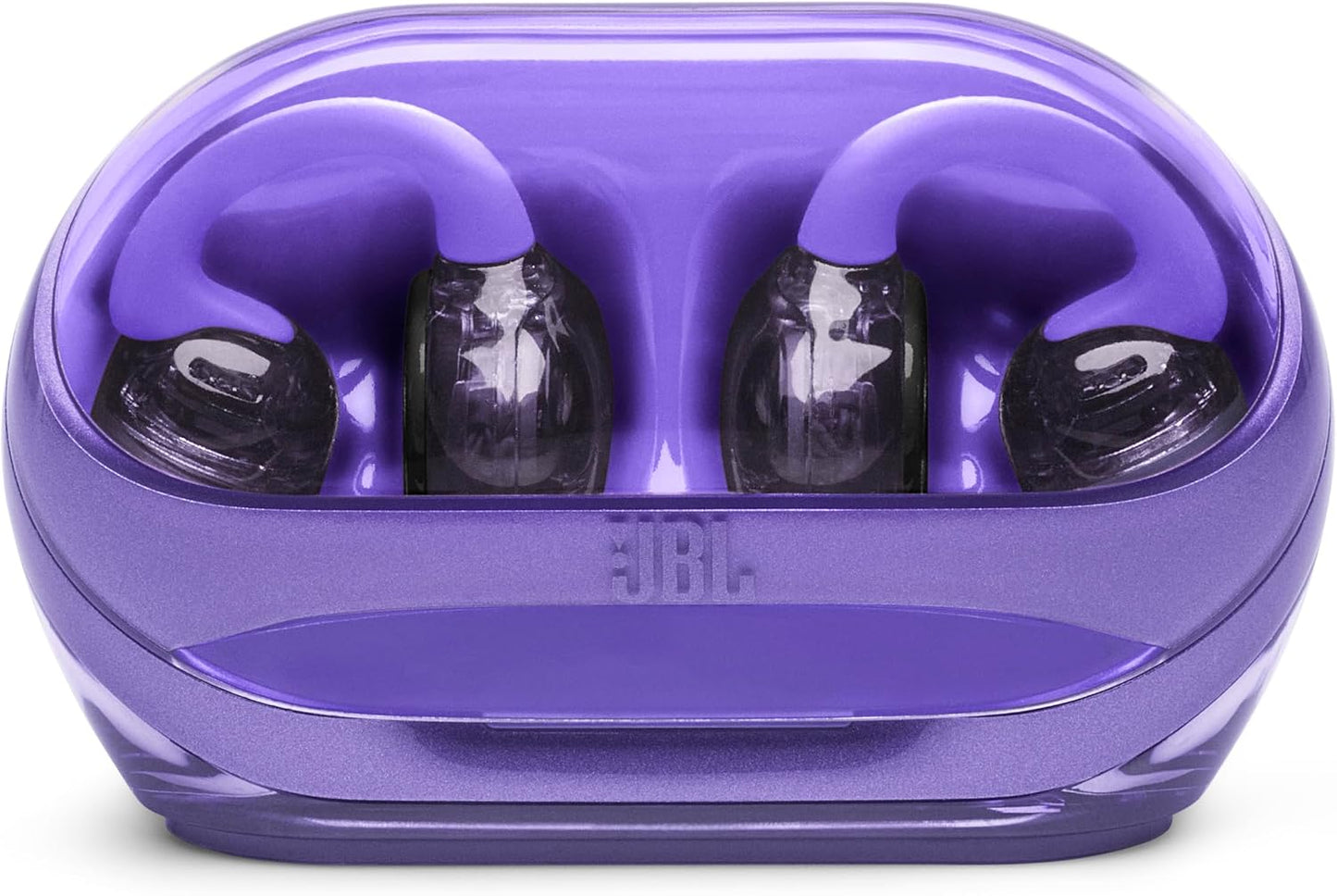 JBL Soundgear Clips - True Wireless Open-Ear Headphones, Dynamic Sound with Bass Boost, All-Day Comfort, 4-mic Crisp, Clear Calls 2.0 with AI-Trained Algorithm, IP54 Water and Dust Resistant (Purple)