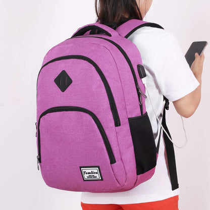 Backpack for Teen Girls,Boys School Backpack for Women with USB,College Backpack,Big Flower