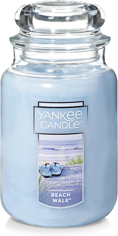 Yankee Candle Scented Candle, Sage & Citrus, Original Large Jar Candle, 110-150 Hours of Burn Time, 22 oz.