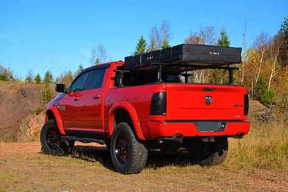 Enthuze 4 Person Rooftop Tent | Waterproof Hard Base Roof Tent for Trucks, SUVs & Trailers with Mattress & Aluminum Base