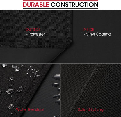 UNICOOK BBQ Cover 55 Inch, Heavy Duty Waterproof Housse BBQ, Special Fade and UV Resistant Outdoor Barbecue Grill Cover, Barbecue Accessories Compatible for Weber Char-Broil Brinkmann and More