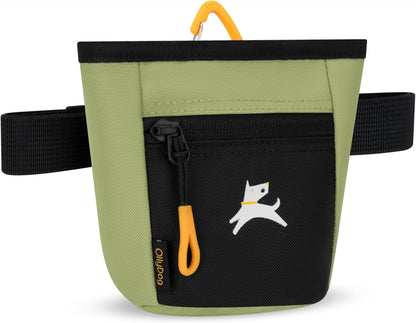 OllyDog Goodie Treat Bag, Dog Treat Pouch, Waist Belt Clip for Hands-Free Training, Magnetic Closure, Dog Training and Behavior Aids, Three Ways to Wear (Raven S'25)