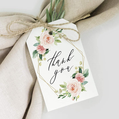 Bliss Collections Thank You Cards - Cards for Weddings, Receptions, Bridal Showers, Baby Showers, Graduations, Special (Rustic Greenery - 25 pieces)