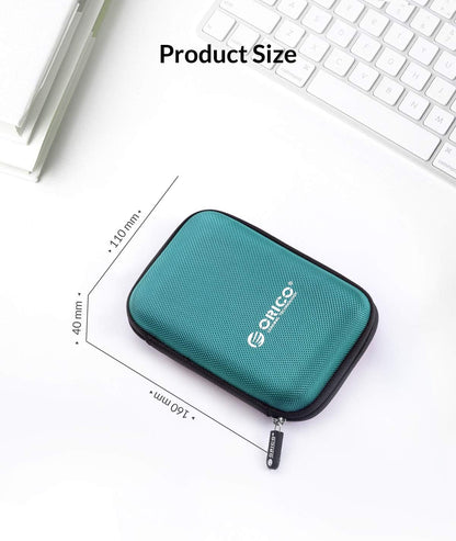 ORICO 5 Pack External Hard Drive Case 2.5 Inch Shockproof Hard Drive Bag Travel Electronics Organizer Carry Case for WD, Toshiba, Seagate, Samsung, Hitachi Hard Drive and Accessories like SD Card, USB Cable, Power Bank, Earphone, Black