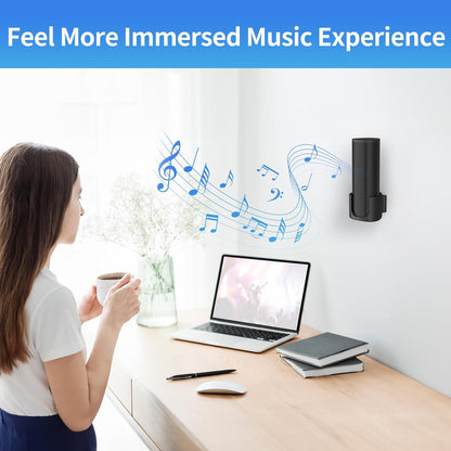 Sturdy Speaker Wall Mount for Sonos Roam 2, Roam SL - Space Saving Bracket Easy to Install, White