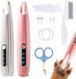 DoggyKings Pet Paw Trimmer 2Pack, 3 in 1 Electric Dog Trimmer, Rechargeable Waterproof with LED Light for Trimming Dog's Hair Around Paws, Eyes Ears Face Feet, with Nail Clippers, Grooming Brush