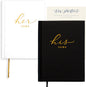 Wedding Vow Books His and Hers – Perfectly Sized, Hardcover Vow Booklets with Gold Foil Lettering – Vows Book Her & Him, Wedding Essentials Idea, Wedding Registry Gifts (Black Ivory, Gold)