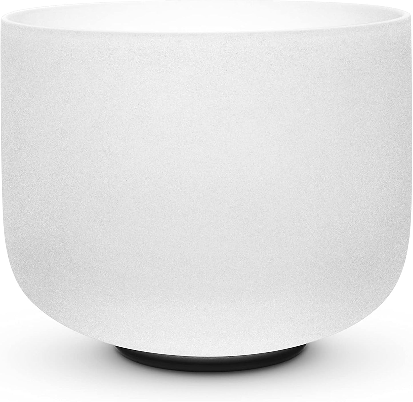 TOPFUND F Note Crystal Singing Bowl Heart Chakra 8 inch with Heavy Duty Carrying Case and Suede Striker