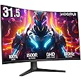 SANSUI 32 Inch Curved 240Hz Gaming Monitor with Speakers, High Refresh Rate FHD 1080P Gaming PC Monitor Curved 1500R, 1ms(MPRT), HDR, HDMI DP, Metal Stand, VESA Compatible (ES-G32C3F DP Cable Incl.)