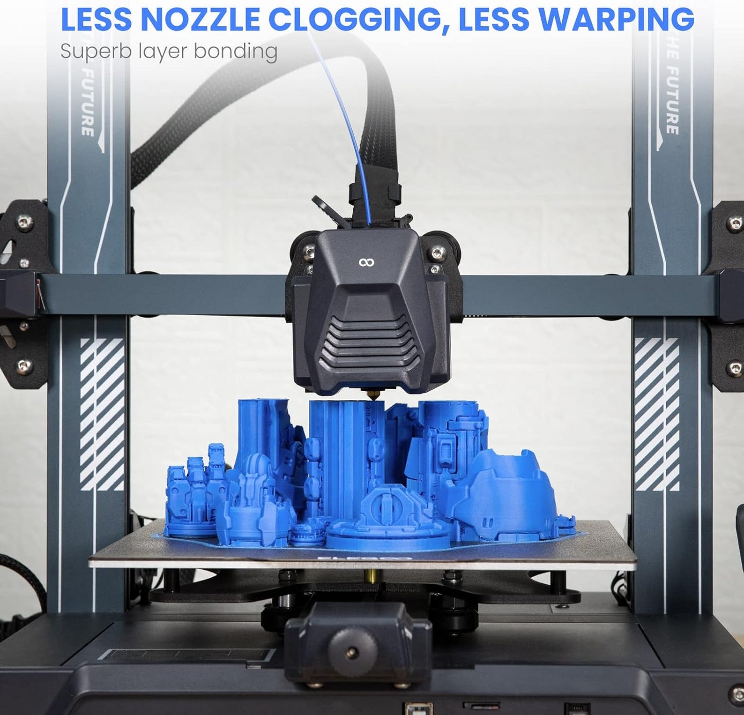 ELEGOO PLA Filament 1.75mm Black 1KG,3D Printer Filament Dimensional Accuracy +/- 0.02mm,1kg Cardboard Spool(2.2lbs) 3D Printing Filament Fits for Most FDM 3D Printers