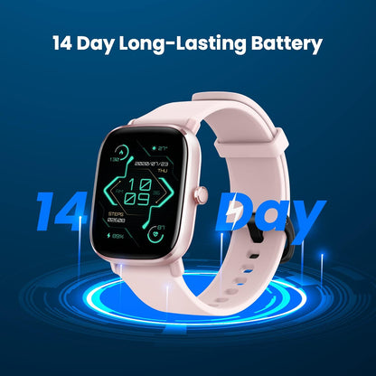 Amazfit GTS 2 Mini in Pink Smartwatch GPS Fitness Tracker for Men Women, Alexa Built-in, 14 Days Battery Life, 70+ Sports Modes, Blood Oxygen Heart Rate Sleep Monitor, AMOLED Screen, 5 ATM Waterproof