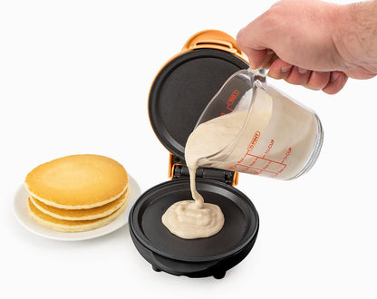 Nostalgia MyMini Personal Electric Waffle Maker, 5-Inch Cooking Surface, Waffle Iron for Hash Browns, French Toast, Grilled Cheese, Quesadilla, Brownies, Cookies, Aqua