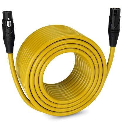 LyxPro 6 Feet XLR Microphone Cable Balanced Male to Female 3 Pin Mic Cord for Powered Speakers Audio Interface Professional Pro Audio Performance and Recording Devices - Blue