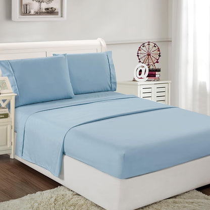 Viviland Floral Queen Sheet Set - 4 Piece Vintage Pink & Yellow Flower Patterned Bed Sheets - Soft, Breathable Microfiber Sheets with Deep Pocket, Non-Slip Fitted Sheets & Pillowcases