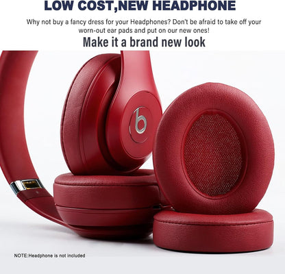 Studio 3 Ear Pads Cushions Replacement Earpads for Beats Studio 2 & Studio 3 Wired & Wireless Headphones,Ear Cushions Memory Foam Earpads with Soft Protein Leather Replacement Parts -White Floral