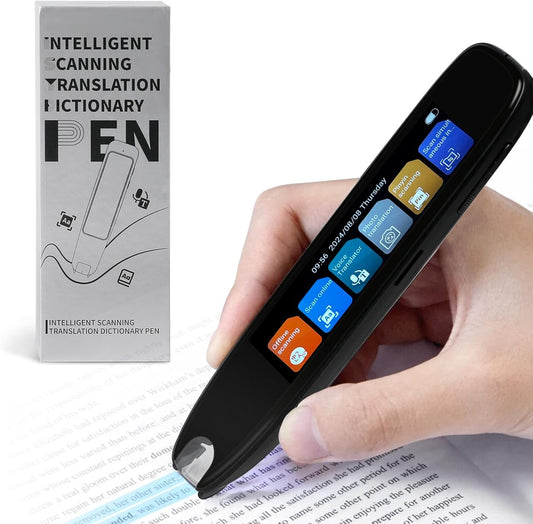 Scan Translation Pen with Camera, 142 Languages Two-Way Instant Translator Pen for Voice, Text, Photo, Offline Online Translation for Business Learning Travel, OCR Digital Reading Pen for Dyslexia