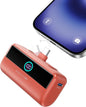 INIU Compact Portable Charger, 5500mAh Power Bank with Build-in USB-C Connector, 22.5W PD Fast Charging Powerbank, Family Flight Cruise Ship Essential Phone Charger for iPhone 16 15 Samsung, Orange
