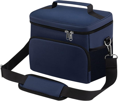 Insulated Lunch Bag for Women/Men Reusable Lunch Box Tote Bag, Large Thermal Cooler Bag with Adjustable Shoulder Strap for Kids and Adult,for Work/School/Outdoor Activity
