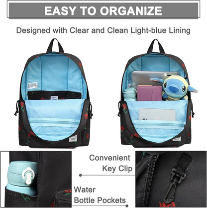 School Backpack for Kids, VASCHY Lightweight Water Resistant Casual Schoolbag Daypack for Men Women Teen Boys Girl Bookbag