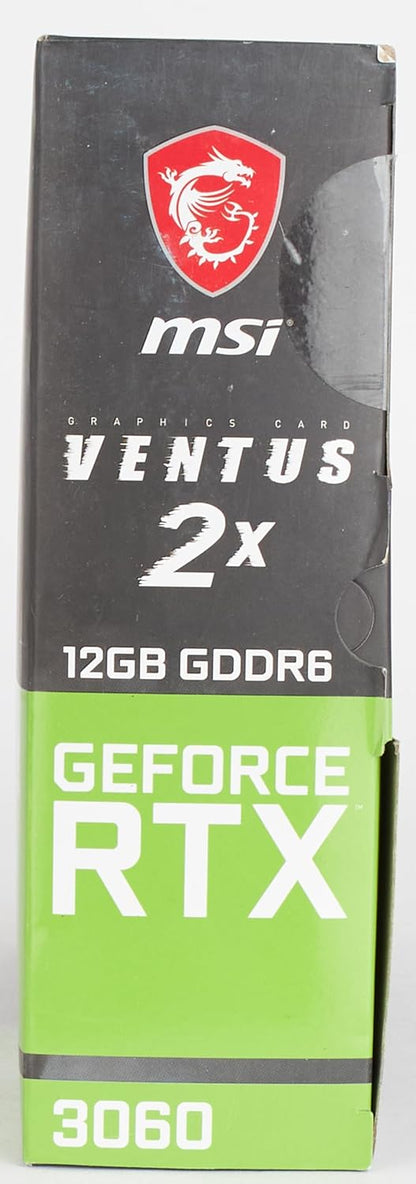 MSI Gaming GeForce RTX 3060 12GB 15 Gbps GDRR6 192-Bit HDMI/DP PCIe 4 Torx Twin Fan Ampere OC Graphics Card (RTX 3060 Ventus 2X 12G OC)