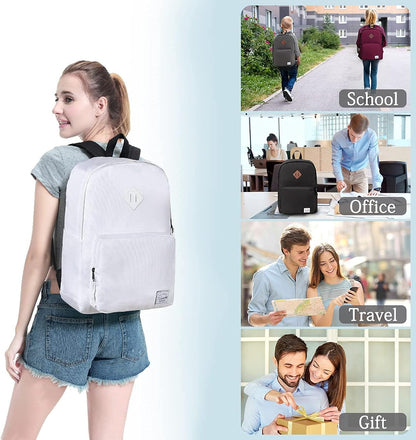 VASCHY Lightweight School Backpack for Women with Sleeve for 14" Laptop
