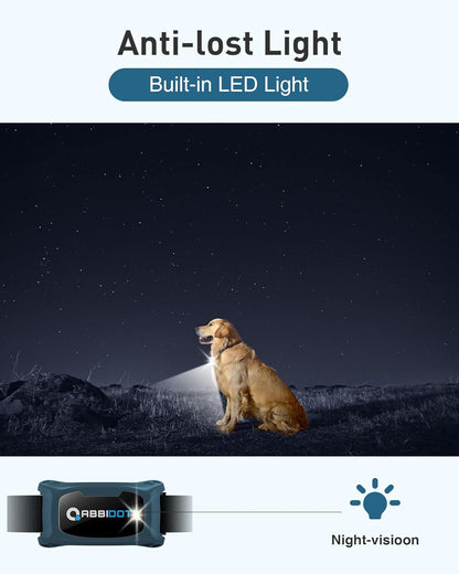 ABBIDOT Shock Collar 2 Dogs - 3300ft Dog Training Collar with Remote, 151 Levels Electric Collar, Safety Lock, Waterproof Rechargeable E Collar for Small Medium Large Dogs (Deep Black, 2 Collars)
