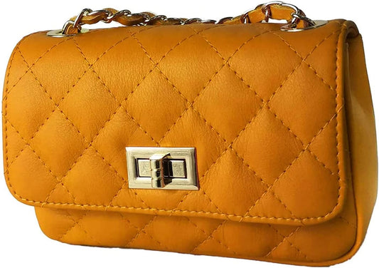 MamaMilano Women/Girls Italian Handmade Genuine Leather Cleo Shoulder Bag/Purse/HandBag/Totebag with Shoulder Strap
