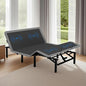 Adjustable Bed Frame with Massage and Zero Gravity Positions, Queen Size Sturdy Steel Electric Bed Base with Remote Control, USB Ports and 4 Height Adjustable Legs for Reading Watching TV