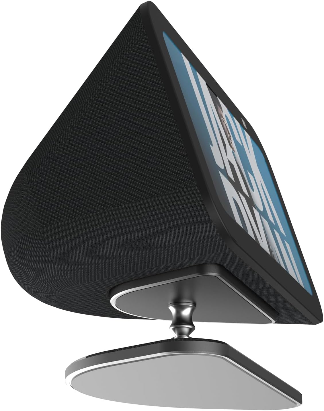ezbnb Adjustable Stand for Echo Show 5 (3rd Gen), Aluminum Smart Display Stand with Strong Magnetic, Full Anti-Slip Base, Tilt + Swivel, Compatible with Show 5 (3rd Gen)& iPhone 14