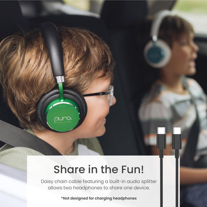 Puro Sound Labs BT2200 Plus Volume Limited Kids’ Bluetooth Headphones (Blue)