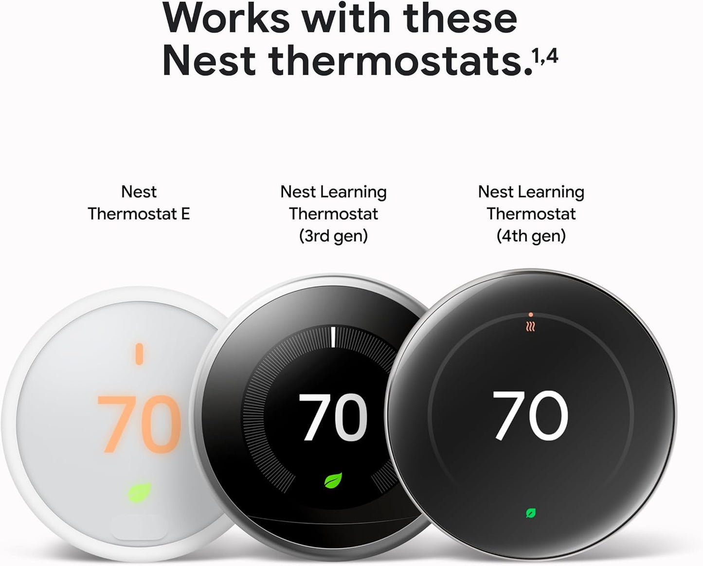 Google Nest Temperature Sensor (2nd Gen) - Room Comfort Sensor with Scheduling - Works with The Nest Learning Thermostat (3rd and 4th Gen) and Nest Thermostat E - Porcelain