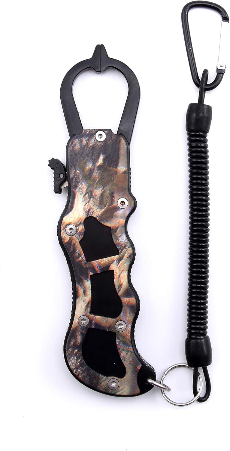 CRAZY SHARK Stainless Steel Fish Lip Grabber Gripper Grip Tool Fish Holder Tackle