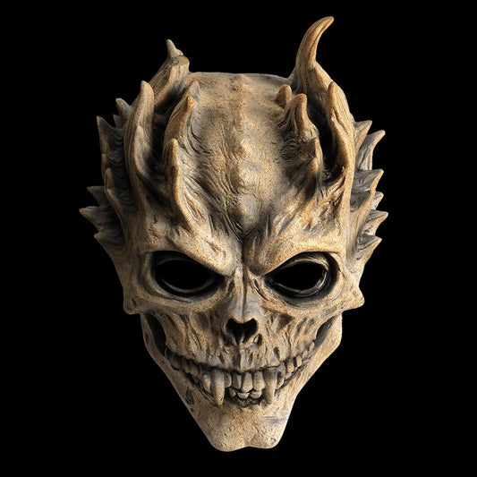 Puppyhao Scary Skull Masks Halloween Skeleton Mask Horror Ghost Face Creepy Demon Halloween Costume Cosplay Props for Adults